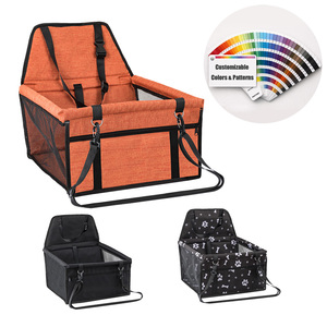 Sac de transport pour animaux de compagnie à fixer sur le siège de <span class=keywords><strong>voiture</strong></span> pour petits chiens et chats, <span class=keywords><strong>en</strong></span> tissu Oxford 600D avec laisse de sécurité, sac de voyage respirant <span class=keywords><strong>en</strong></span> maille pour animaux de compagnie pour <span class=keywords><strong>voiture</strong></span> - Product Image 3