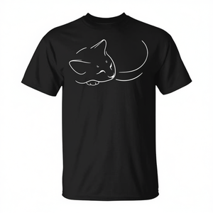 T-Shirt Promozionale per Amanti dei Gatti: Gatti Domestici, Gatti in Campanile, Gatti che Dormono - Abbigliamento per Amanti dei Gatti - Product Image 2