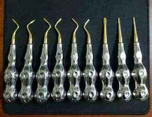 Mango hueco de acero inoxidable de alta calidad, elevador de raíz de luxación Bein, elevador Dental, extracto Dental de punta triangular izquierda y derecha - Product Image 5