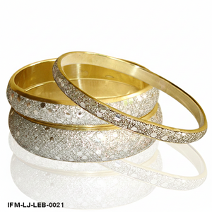 Handcrafted Brass Bangles Set 3 for Women <b>Silver</b> Textured Inlay Metallic Leather-Look Statement <b>Brackets</b> Stylish Trendy Party - Product Image 1