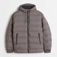 Vestes d'hiver à capuche en plumes synthétiques de canard légères et chaudes pour l'extérieur vestes d'hiver à bulles remplies de duvet avec logo personnalisé pour hommes vente en gros
