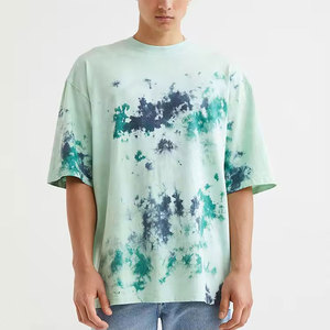 Camisetas con estampado de letras de gran tamaño para hombre, camisetas casuales de Hip Hop de verano con hombros caídos para hombre - Product Image 1