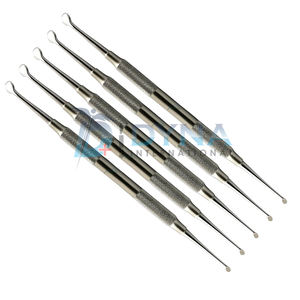 Juego de 5 piezas de muda dental #4, elevador perióstico y cureta ósea, instrumentos quirúrgicos para procedimientos orales y periodontales - Product Image 5