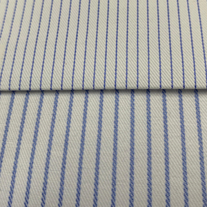 Tissu de chemise uni à rayures teint en fil tissé Pioneer 58 largeur poly coton pour tenues de mariage pour filles Costumes pour garçons Usine - Product Image 1