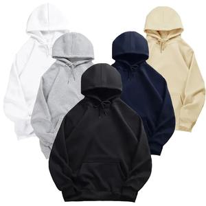 Men's Casual 100% Cotton <b>Sweatshirts</b> <b>Short</b> <b>Sleeve</b> Winter Hoodies with Embroidered Beaded Technique Solid Color Hooded Outerwear - Product Image 1