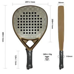 Raquettes de padel en fibre de carbone personnalisées en gros avec EVA souple - Product Image 2