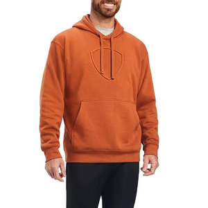Sudadera con Capucha de Forro Polar para Hombre, Más Vendida, Colores Personalizados, Patrón Sólido en Relieve, Alta Calidad, Secado Rápido, Transpirable, Algodón/Poliéster - Product Image 1