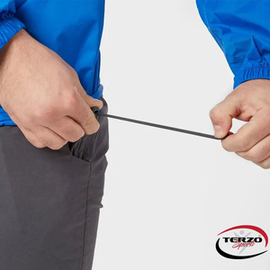 2024 unisexe Polyester/coton coupe-vent veste demi fermeture éclair poche avant haute rue Style personnalisable Logo impression hiver - Product Image 4