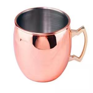 Tasse en cuivre design avec finition polie raffinée ajoutant une classe de chaleur et une touche luxueuse à chaque boisson - Product Image 4