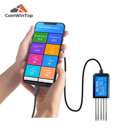 Testeur de Sol Professionnel 8 en 1 Température Humidité EC PH NPK, Capteur de Sol Portable USB Type-C pour l'Agriculture
