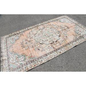 Orange Bleu Vintage Turc Classique Écologique Moyen Pile Laine Tapis 4.9ft X 8.8ft Patchwork Motif Plat Armure Salle À Manger - Product Image 2