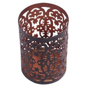 Nouvel arrivage Lampe à thé décorative fantaisie en métal et fer Porte-bougie votif Fabricant Design fait main Bougeoir en métal antique - Product Image 1