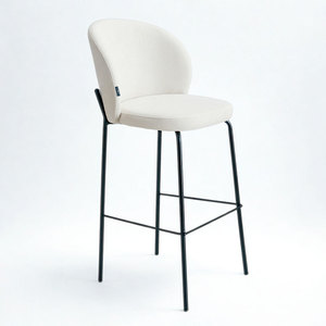 Taburete Alto GAK189H Tapizado en Tela con Estructura de Hierro para Hogar, Bar, Cafetería, Hotel y Comedor - Product Image 1