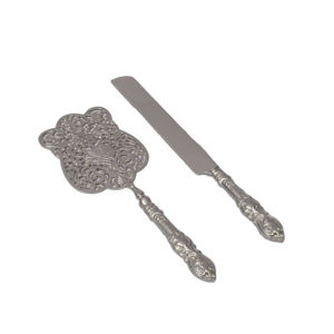 ชุดมีดเค้กชุบเงินพลั่วสแตนเลสเกรดสูงสำหรับงานแต่งงาน - Product Image 2