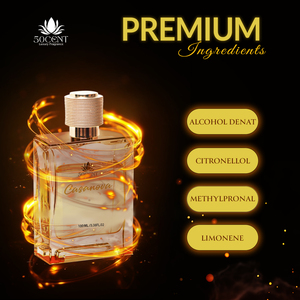 Casanova Eau De Parfum Fragancia floral de larga duración para hombres y mujeres Aroma elegante y carismático - Product Image 3