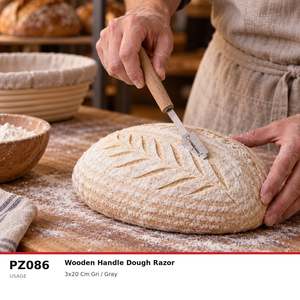 Couteau à pain Fida, lame à pâte avec manche en bois - Product Image 4