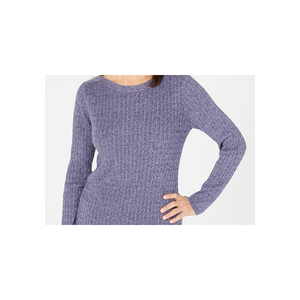 Cardigan in Cotone Traspirante a Collo Barca da Donna Karen Scott, Blu, Taglia XL, Lavorazione a Treccia, Ideale per la Stagione Autunno/Inverno - Product Image 2