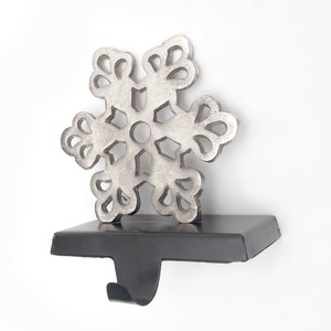 Porte-bas de Noël décoratif en aluminium avec design marry belle finition en relief nickel et noir - Product Image 2