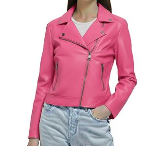 Fashion Genuine Real Leather Jacket Custom Made Fit Premium Luxury High Quality Eco-Friendly Leather Zipper Jacket Trend <b>Women</b> - Product Image 1