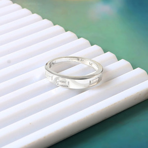 Anillo de Compromiso de Plata de Ley 925 con Grabado Estilo Bohemio Clásico para Mujer, para Bodas y Fiestas - Product Image 4