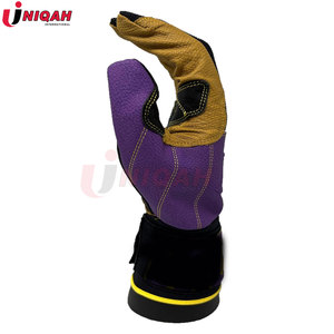 ถุงมือตีเบสบอลคุณภาพสูงระดับมืออาชีพ แบบข้อมือยาว หนังแพะแท้ ยี่ห้อ UNIQAH ปรับแต่งสี/ขนาดได้ - Product Image 4