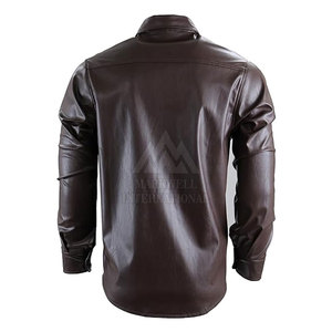 Chemises en cuir pour hommes au design unique, nouvelle collection, taille personnalisée, séchage rapide, vente en gros - Product Image 3