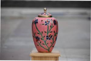 Urnes pour cendres adulte Blue Garden Grande urne funéraire pour cendres de proches Taille 10.5 "& 220 Cu. Dans - Product Image 2