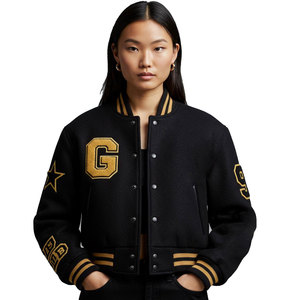 Blouson Bomber Universitaire Personnalisé Unisexe Camouflage Imperméable Coupe-Vent Manches en Cuir Couture de Haute Qualité OEM - Product Image 4