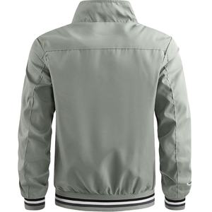 Chaqueta Cortavientos Ligera e Informal para Hombre, Impermeable, Estilo Bomber, con Cierre y Bolsillos - Product Image 2