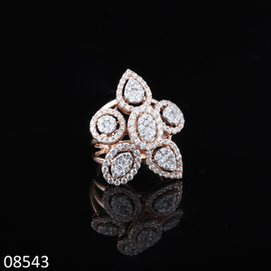 จี้เพชร D'VINS JEWELS เพชรเลี้ยงในห้องปฏิบัติการ ชุบทองคำสีกุหลาบ รับรองโดย GIA ทรงกลมเจียระไนแบบบริลเลียนท์ สไตล์คลาสสิก เครื่องประดับสำหรับทุกเพศ - Product Image 1