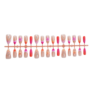 Vừa Tái Sử Dụng ABS Nhân Tạo Pháp Nail Set DIY Press-On Móng Tay 3D Flower <span class=keywords><strong>Shell</strong></span> Móng Tay Giả Cho Phụ Nữ Hoa Móng Tay - Product Image 6