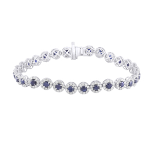 New Simple 18k Gold Bracelet White Gold Plated Cubic Classic Diamond Bracelet - Product Image 1