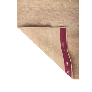 Alfombras Anudadas a Mano de Lana y Seda de Bambú con Patrón Geométrico Manchaha, Rosa y Morado para Uso Doméstico-Les-1597 - Product Image 5