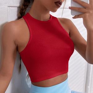 Verano sin costuras Push Up Y2k tops hermoso deporte Sexy Tank Top Casual mujer corsé Top - Product Image 3