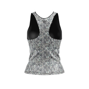 Camiseta sin mangas de gimnasio con bordado personalizado para mujer, Top corto transpirable para Yoga, camiseta sin mangas en blanco de talla grande al por mayor - Product Image 5