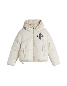 Chaqueta acolchada de Invierno para mujer, novedad de 2025, tela con memoria de poliéster 100%, transpirable, de secado rápido, con cremallera estampada, servicio OEM - Product Image 5