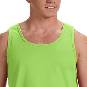 Gym Training Men's <b>Tank</b> <b>Top</b> Vests Reliable Product Plain Color High Stretchable U-Neck Training Singlet Vest Adults <b>Boys</b> - Product Image 2