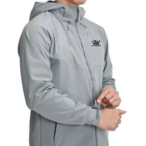 Chaqueta Cortavientos con Capucha de Alta Calidad, Informal, Ligera, Resistente, Transpirable, Ecológica, con Logotipo Frontal - Product Image 4