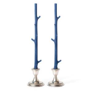 <b>Gold</b> tone metal <b>candle</b> holder with geometric design perfect for contemporary living room or luxury themed events - Product Image 2