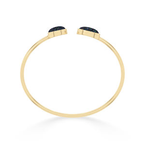 18K Gold Plated Solid Gold High Finish Trendy Adjustable Multi Twister <b>Bracelet</b> Oval Cab Bezel Setting Handmade Unisex Jewelry - Product Image 2