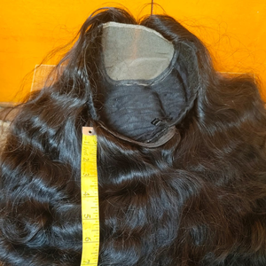 Peluca de Cabello Humano con Base de Seda, Cabello Indio 100% Virgen, Aspecto Natural del Cuero Cabelludo, Doble Trama a Máquina, Totalmente Cosida a Mano, Sin Pegamento, Cómoda - Product Image 6