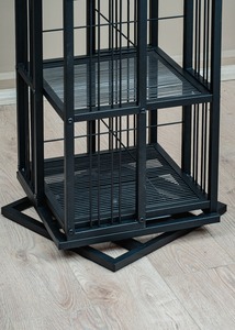 Estantería Giratoria de Hierro de 360 Grados, Estante de Almacenamiento Giratorio para Comedor y Escuela, Estantería Moderna de 6 Niveles - Product Image 6