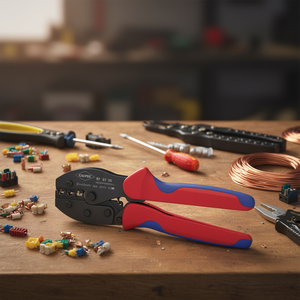 คีมย้ำสายไฟ Knipex PreciForce สำหรับขั้วต่อปลั๊กแบบหุ้มฉนวน + ขั้วต่อแบบเสียบ + คีมย้ำสายไฟแบบขัดเงา - Product Image 3