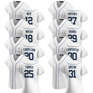 Camisetas de Béisbol Personalizadas 2025 del Equipo de Detroit, Transpirables, Tallas Grandes, Bordadas, con Logotipo Blanco - Product Image 1