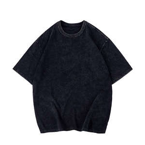 เสื้อยืดลายกราฟฟิกขนาดใหญ่สำหรับผู้ชายเสื้อยืดโอเวอร์ไซส์คอกลมพิมพ์ลายสีดำแนววินเทจ - Product Image 6