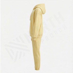 Ensemble de survêtement en molleton décontracté pour femmes, sweat à capuche à manches longues, pantalon de sport, ensemble de jogging d'hiver, vêtements de sport à capuche - Product Image 3