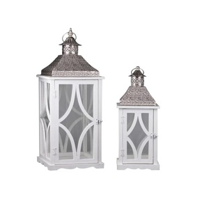 Ensemble de deux lanternes en bois de qualité supérieure bougeoir design fait à la main classiques élégant en gros lanterne en bois fantaisie - Product Image 3