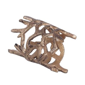 Anneau de serviette en aluminium design pour décoration de table de mariage, anneau de serviette artisanal décoratif - Product Image 3