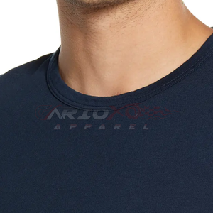 Vente en gros T-shirts de haute qualité pour hommes avec impression de logo personnalisé T-shirts simples pour une tenue décontractée régulière - Product Image 5