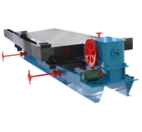 Table vibrante de séparation gravitaire humide pour la concentration des minerais, haute précision, performance stable, moteur 380V, 1-10tph, pour l'exploitation minière aurifère